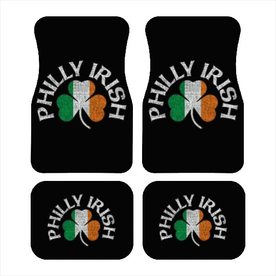 Philly Irish Shamrock Flag Apparel Car Mats
