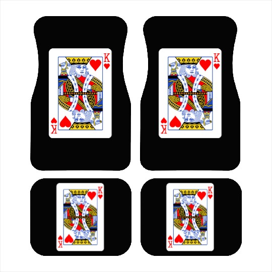 King Of Hearts Couple Car Mats