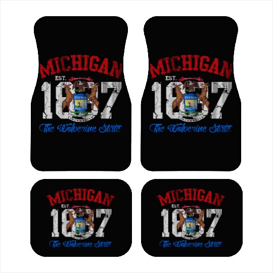 Michigan Wolverine State Car Mats