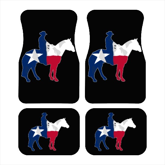 Texas Cowboy Flag Car Mats