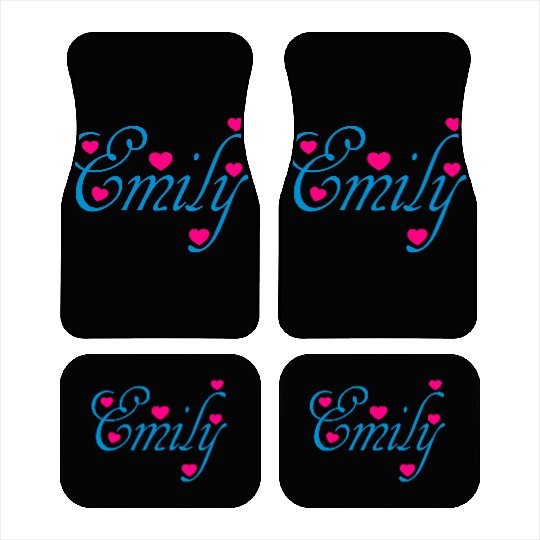 ♥ټI Love Emily-Vector Cute Confession Designټ♥ Car Mats