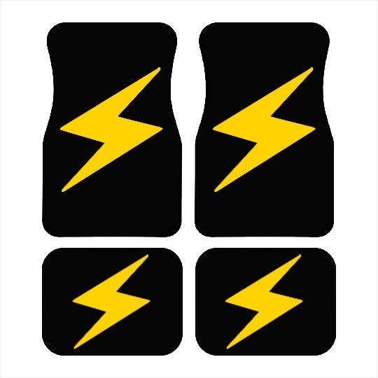 Lightning Bolt Car Mats