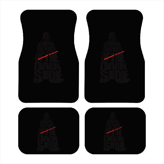 Cool Star Wars Darth Vader typography Car Mats