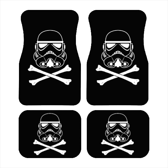 Storm Trooper Skull and Bones Car Mats