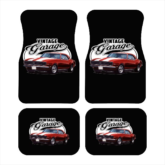 Vintage Camaro Garage Car Mats