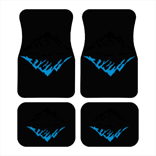 Canoe & Mountains, Reflection Car Mats