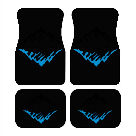 Canoe & Mountains, Reflection Car Mats