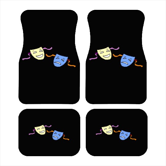 Beagle Bros Comedy Tragedy Car Mats