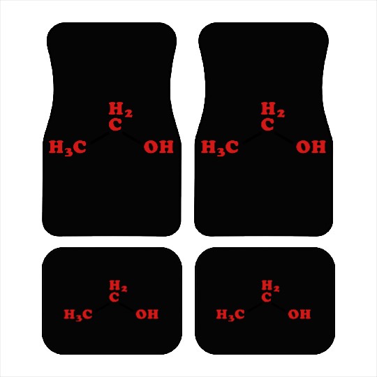 Alcohol Ethanol Molecular Chemical Formula Car Mats