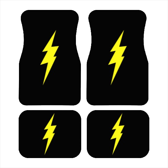 Lightning Bolt Car Mats