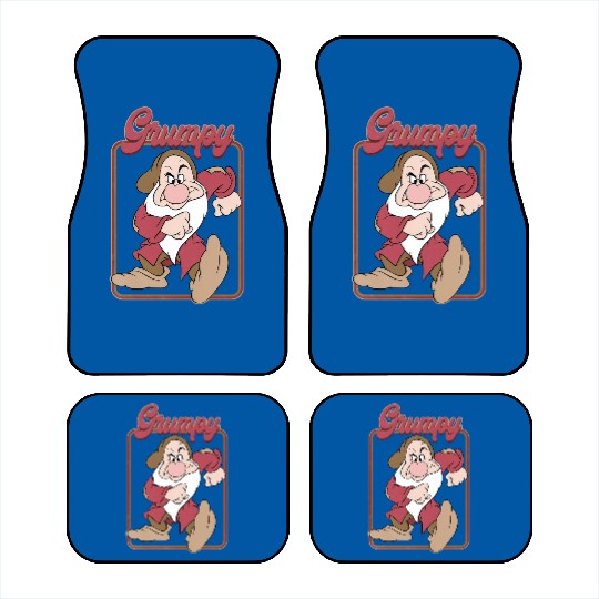 Grumpy Dwarf Vintage Car Mats, Snow White And The Seven Dwarfs Car Mats