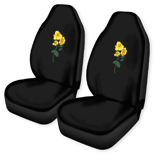 yellow rose Car Seat Covers