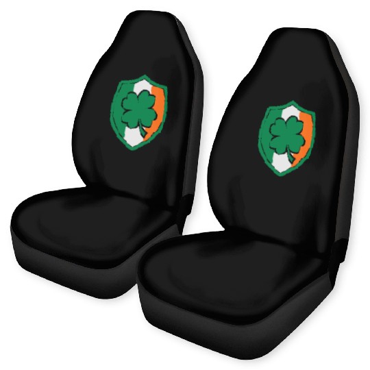 Ireland Flag - Irish - Ire -St Patricks day-Clover Car Seat Covers