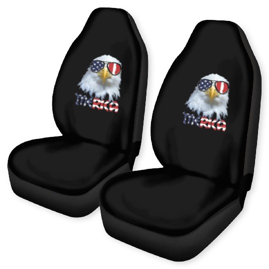American Eagle 4th July US Merica Election Gift Car Seat Covers