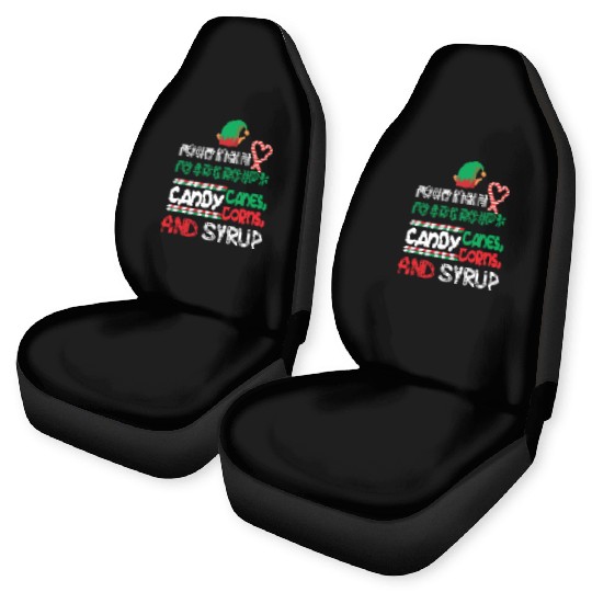 four main food groups candy candy funny elf saying Car Seat Covers
