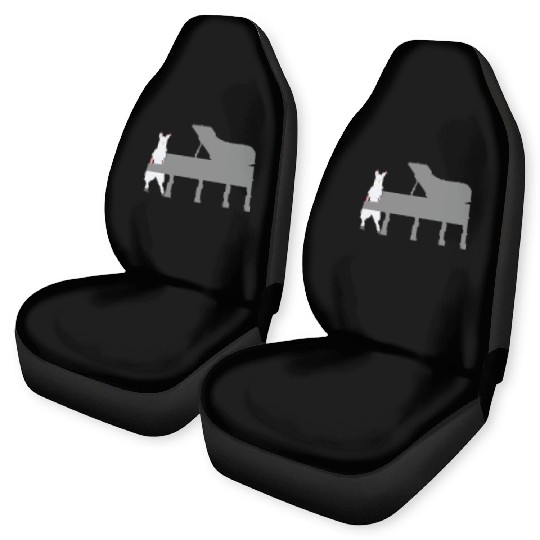Cute Alpaca Llama Playing Piano Musician Gift Car Seat Covers