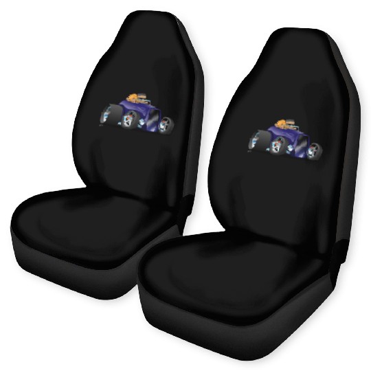 Highboy hot rod deep purple roadster Car Seat Covers