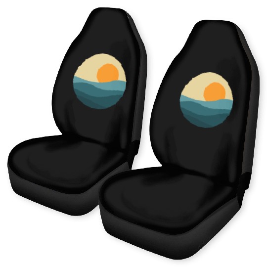 Waves Sun Circle Car Seat Covers