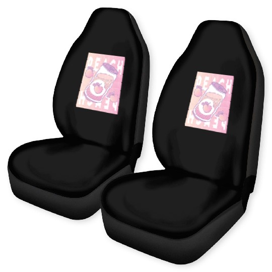 Peach Drink Aesthetic Vaporwave Japan Car Seat Covers