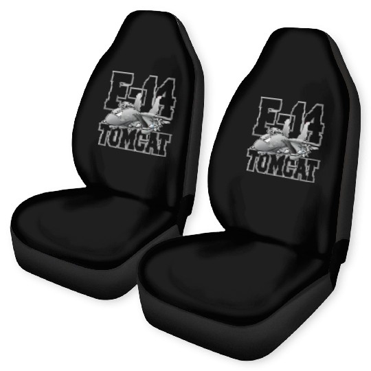 F-14 Tomcat Military Fighter Jet Aircraft Cartoon Car Seat Covers