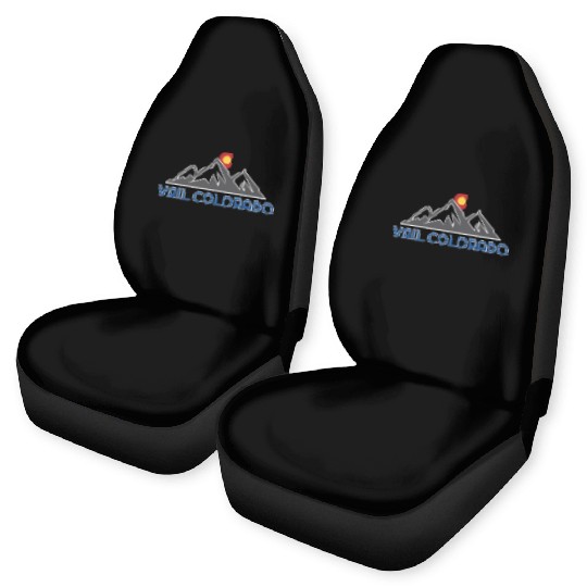 Vail Colorado Rocky Mountain Car Seat Covers