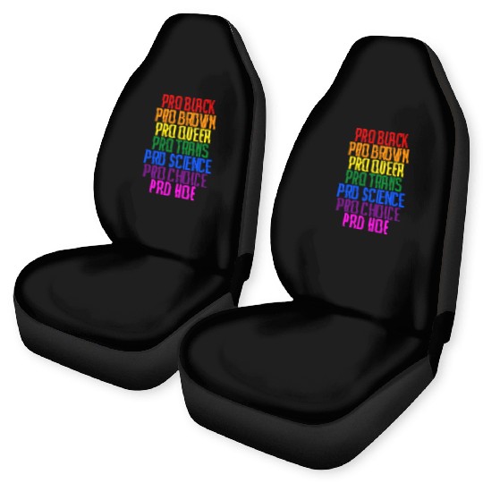 PRO BLACK PRO BROWN PRO QUEER PRO TRANS Car Seat Covers