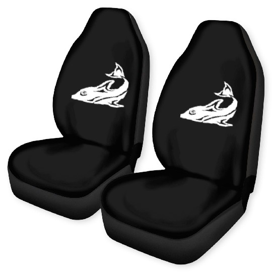 Cool Tattoo Tribal Dolphin Design Vector Car Seat Covers