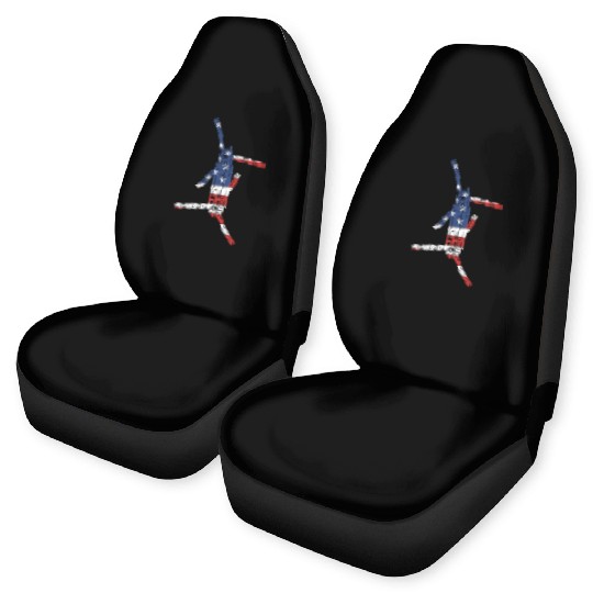 CH47 Chinook Military Helicopter American Flag Car Seat Covers