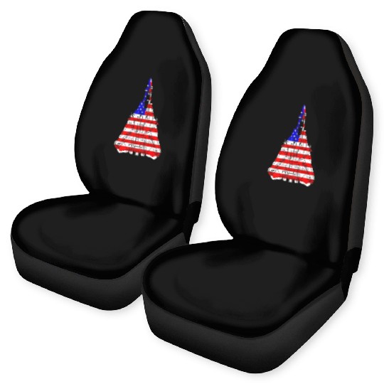 United States F 14 Tomcat Flag Car Seat Covers