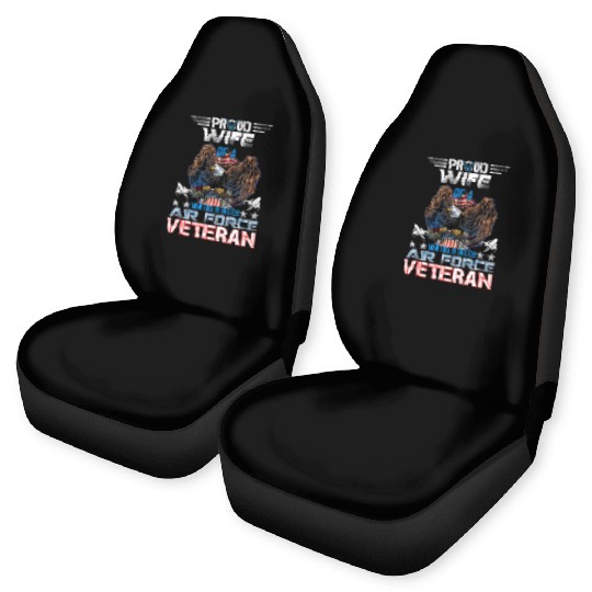Veteran-Proud Wife Of Us Air Force Veteran Patriot Car Seat Covers