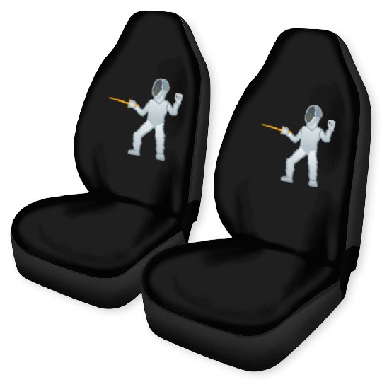 Person Fencing Fencer Gift Car Seat Covers