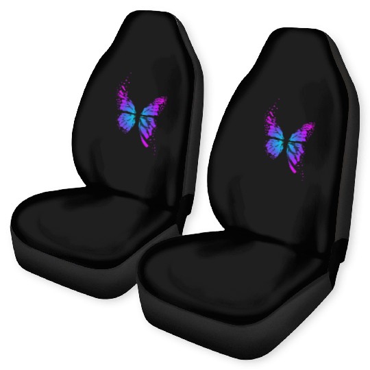 Bright neon butterfly Car Seat Covers