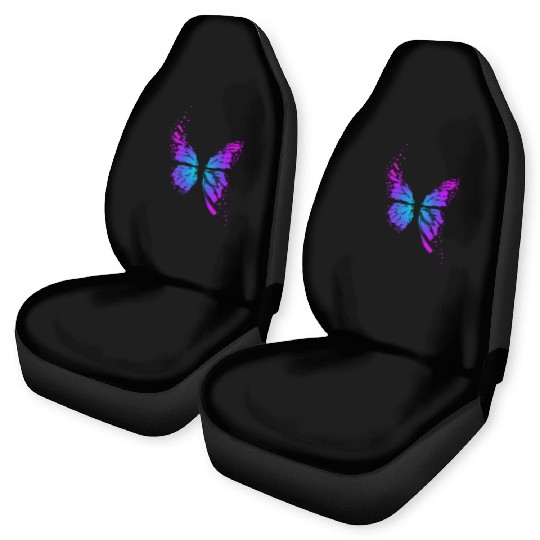 Bright neon butterfly Car Seat Covers