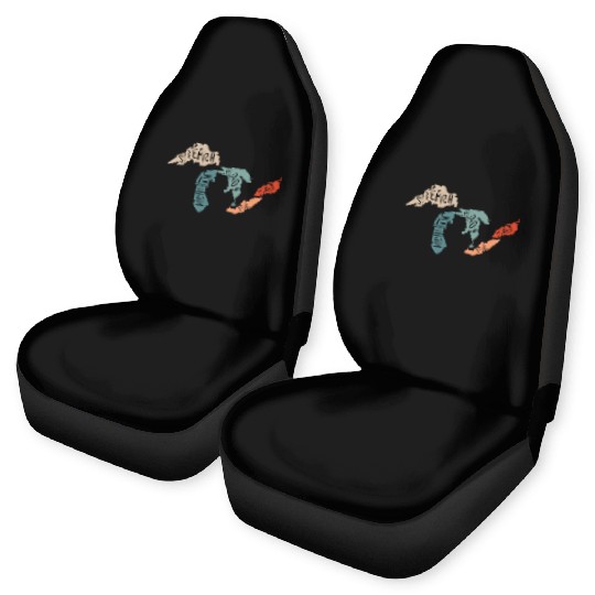 Great lakes USA, Michigan Lake Erie Lake Car Seat Covers