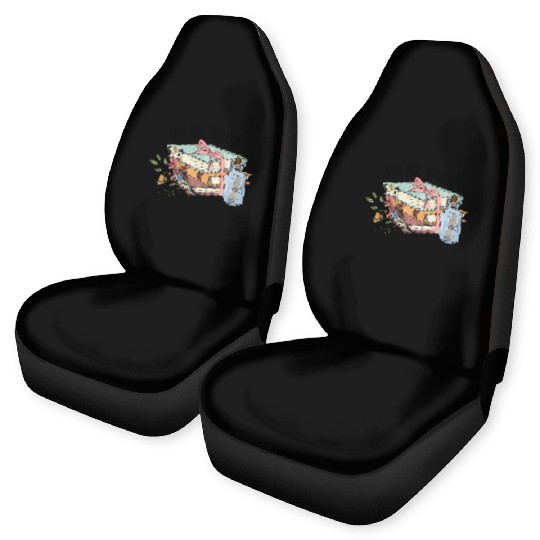 I m all booked sublimation Car Seat Covers