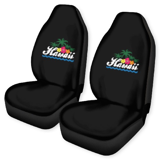 Hawaii Hibiscus Hawaiian Islands Ocean Beach Aloha Car Seat Covers