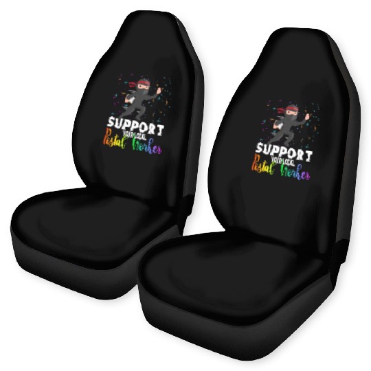 Support Your Local Postal Worker Funny Quote Car Seat Covers