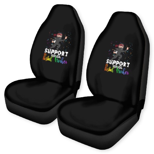 Support Your Local Postal Worker Funny Quote Car Seat Covers