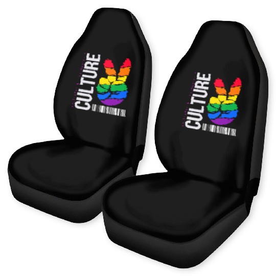 Culture pride, lgbt community Car Seat Covers