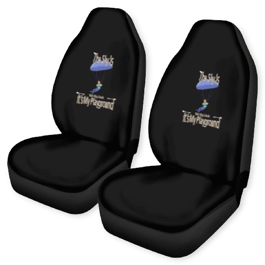 The Sky Is My Playground Skydive Funny Cute Car Seat Covers