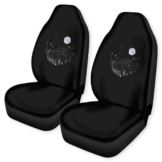Full moon landscape Car Seat Covers