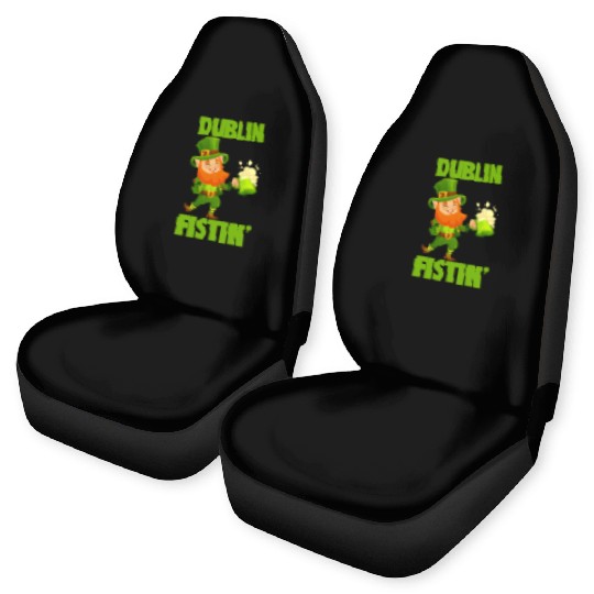 St. Patrick's Day Beer Drinking Dublin Fistin Car Seat Covers