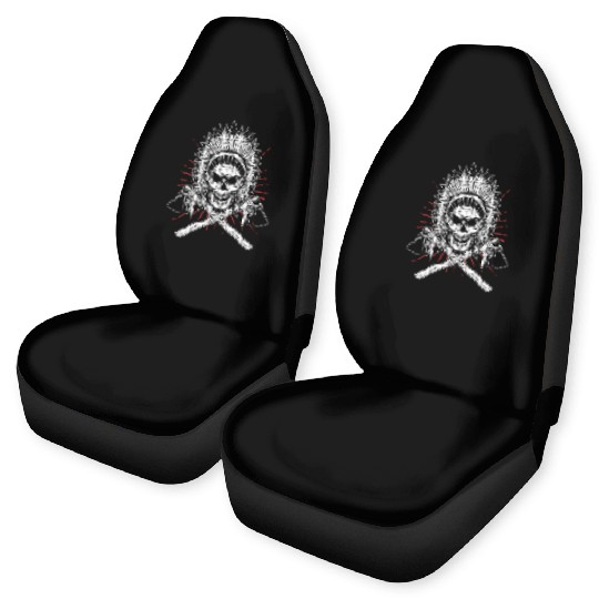 Native American Chief Skull Axe Car Seat Covers