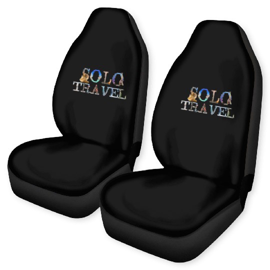 in love with solo travel, in all seasons Car Seat Covers