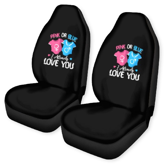 Pink Or Blue I Already Love You - Baby Newborn Car Seat Covers