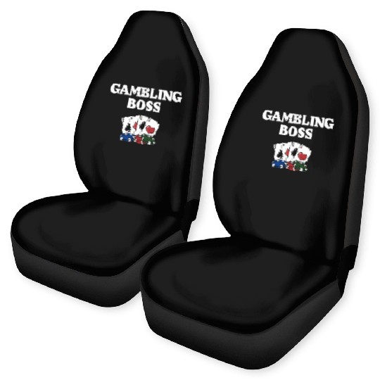 Gambling Boss Casino Poker Gaming Place Poker Car Seat Covers