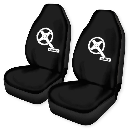 Cranky - Funny Cyclist Gift Car Seat Covers