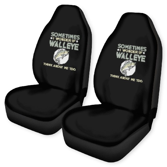 Funny Walleye Fishing Lover Car Seat Covers