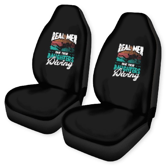 Diver Real Men taker their Daughters Scuba Diving Car Seat Covers