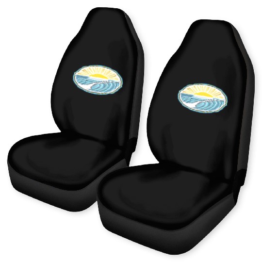 Surf Sunrise Oval Car Seat Covers